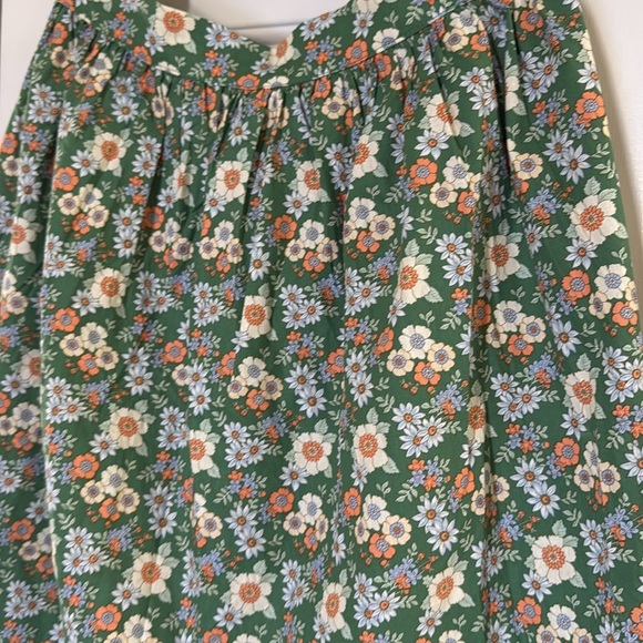 Mod Cloth More Than Charming Green Floral Midi Skirt Mother Nature Cotton 1X - Picture 2 of 8